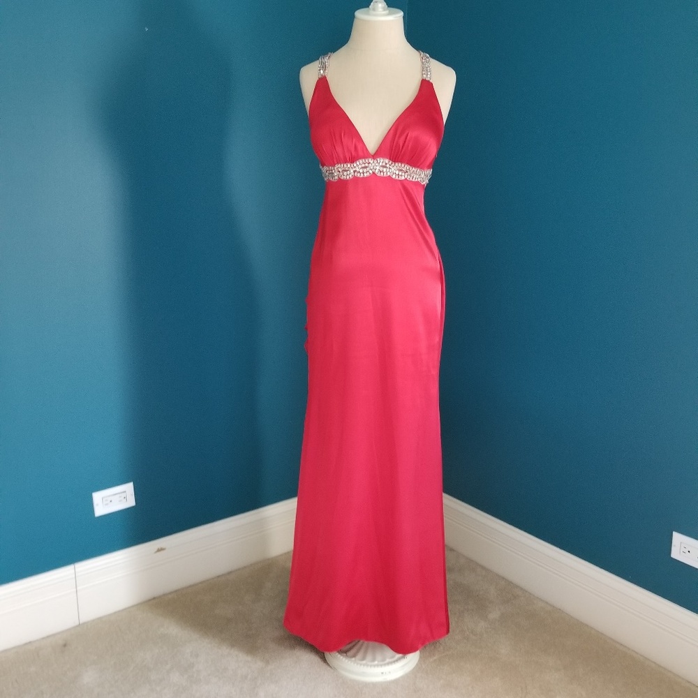 Red Long Prom Dress/Gown Size 4